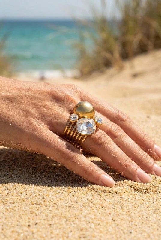 anillos de acero inoxidable