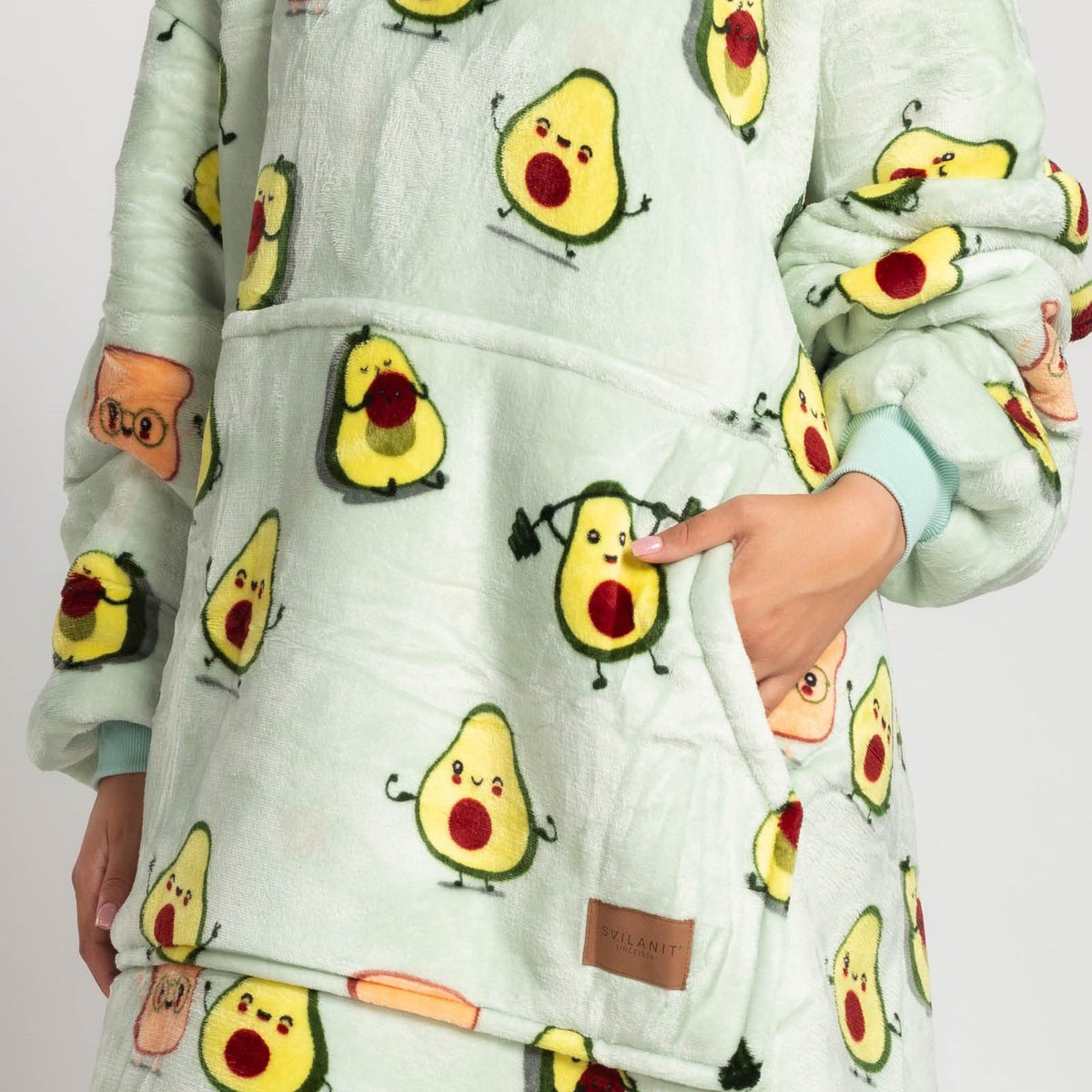 Vitapur - Hoodie blanket + socks - Avocado