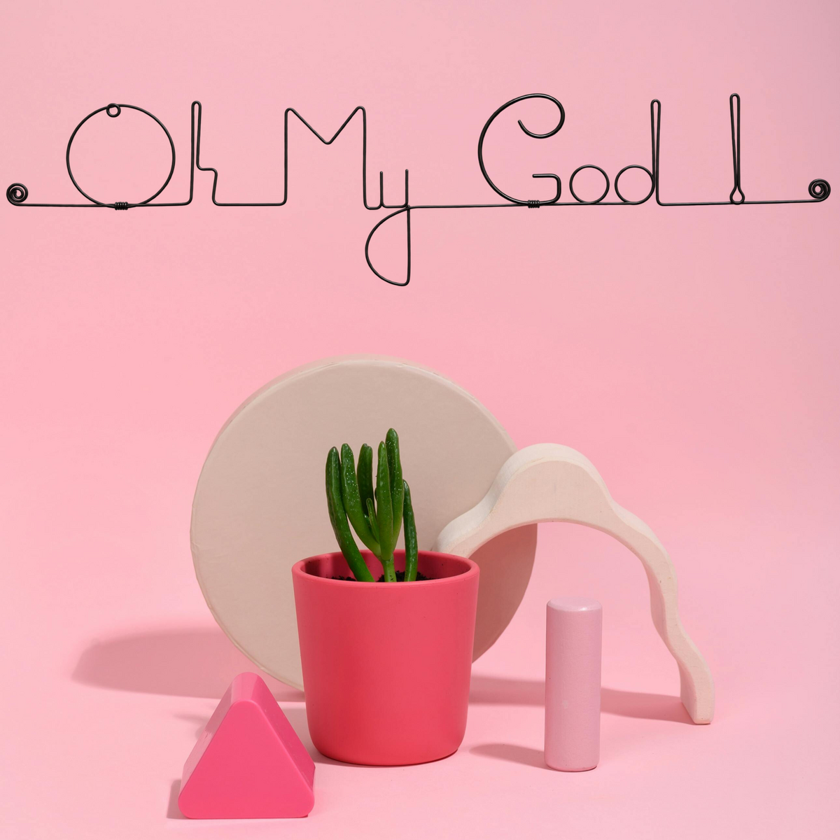 Décoration Murale en Fil de Fer "Oh My God !" - à punaiser - Bijoux de Mur