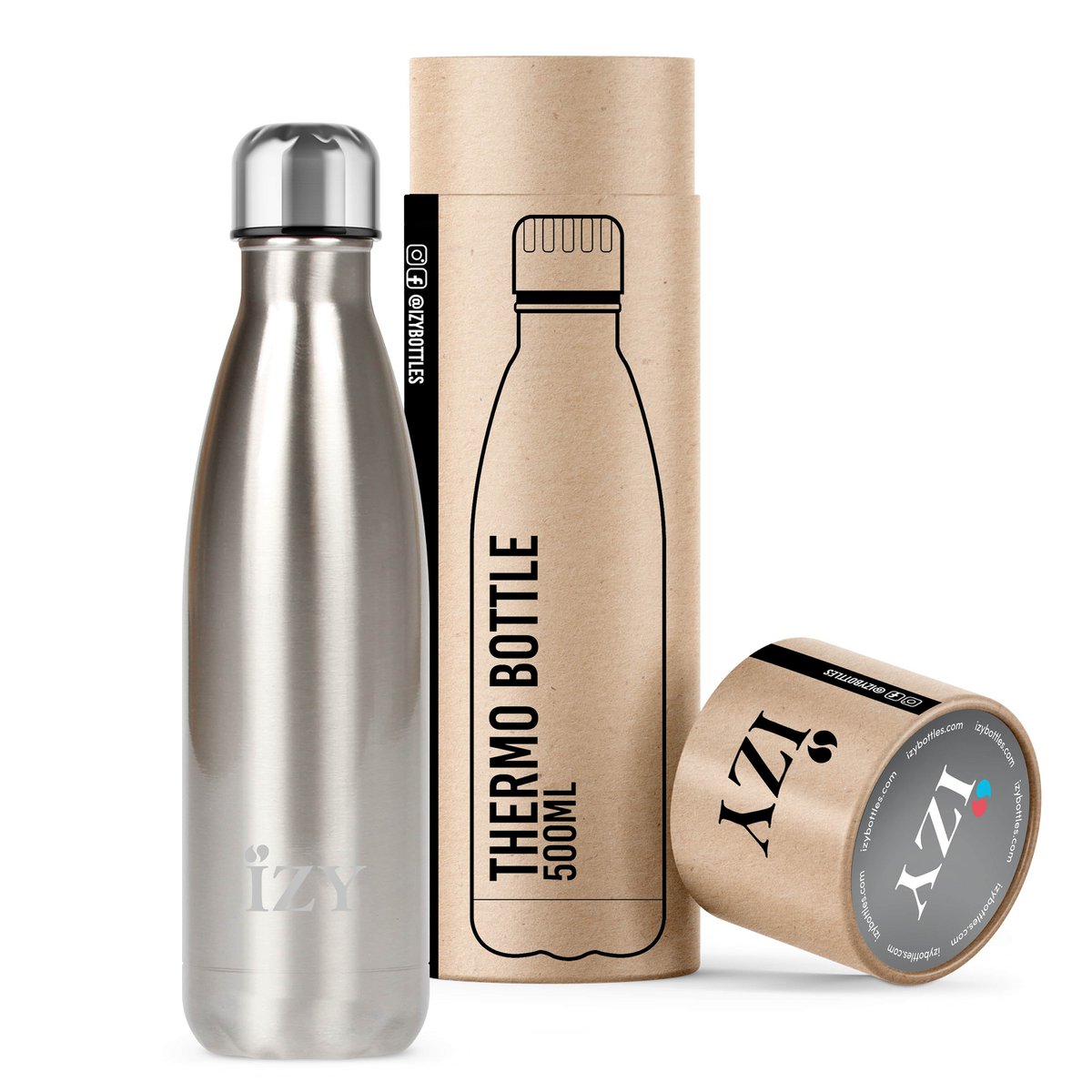 IZY - Original Insulated Bottle - Silver - 500ml