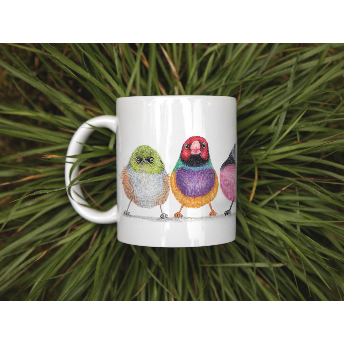 Keramische mok, Australische vogels, grappige mokken, dierenmok