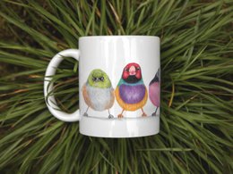 Keramische mok, Australische vogels, grappige mokken, dierenmok