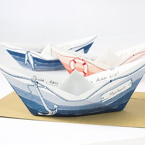Grussboote 3er Set mit Umschlägen