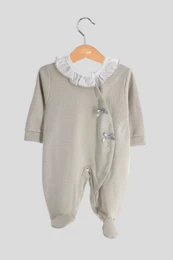 Bow printed cotton babygrow 230P
