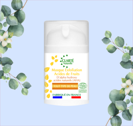 Mascarilla exfoliante con ácido de frutas