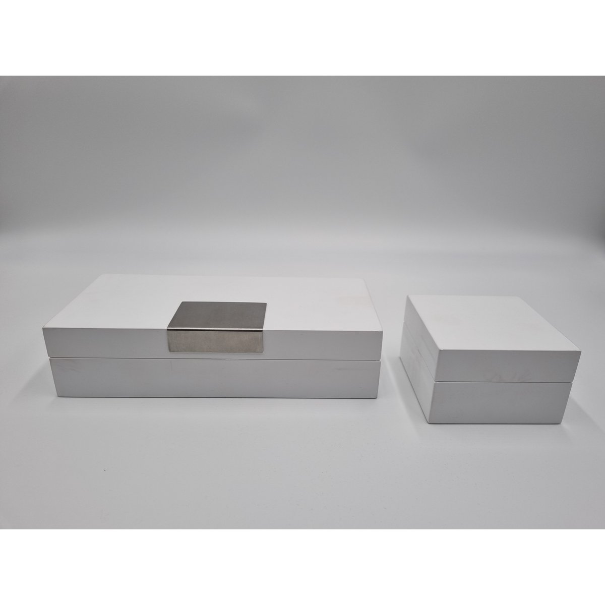 Schmuckboxen / Aufbewahrungsboxen Set "white" edel high glossy