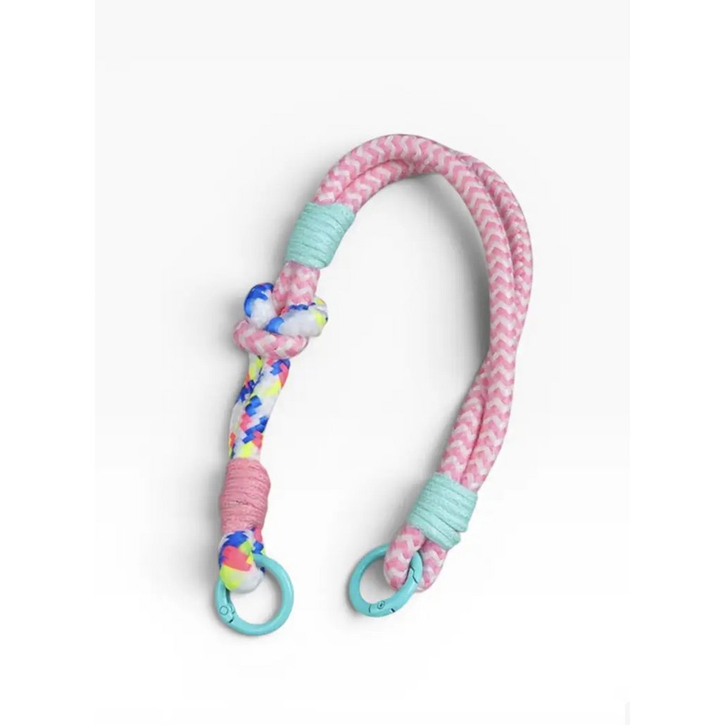Schlüsselanhänger - Handykette - Rosa Weiß MESSE