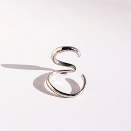 Manchette d'oreille minimaliste Wave Line