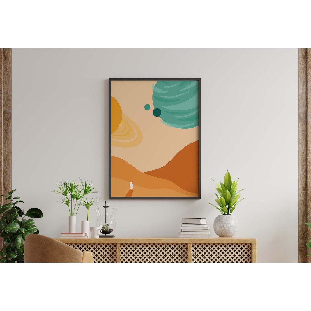 Intergalaktischer Spaziergang Poster