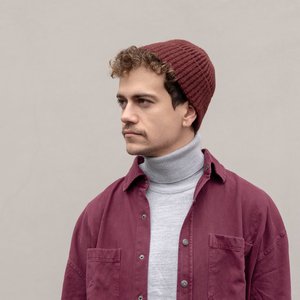 KLUE WEICHE BEANIE | Burgund