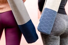 Borsa da trasporto per tappetino yoga biologico "Melanzane"