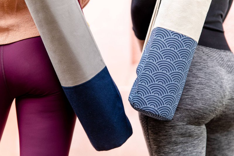 Bæretaske til økologisk yogamåtte "Aubergine"