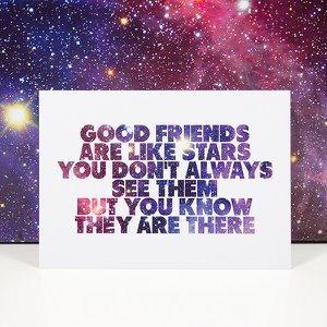 Postcard good friends