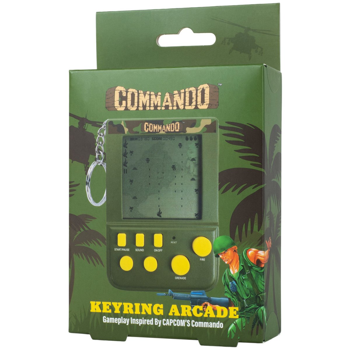 Commando - retro gaming keychain