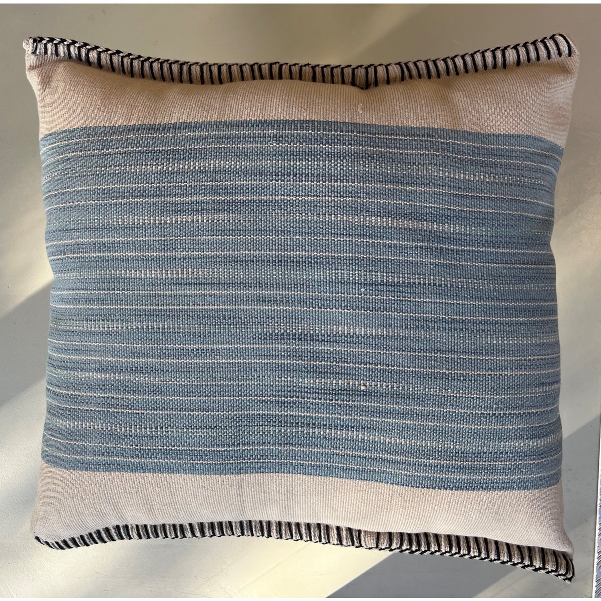 Kissen Azure – Hellblau Creme