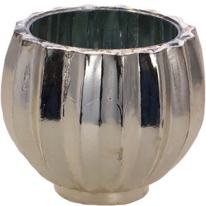 Glass lantern Chania, D7.5cm, H6.5cm, champagne
