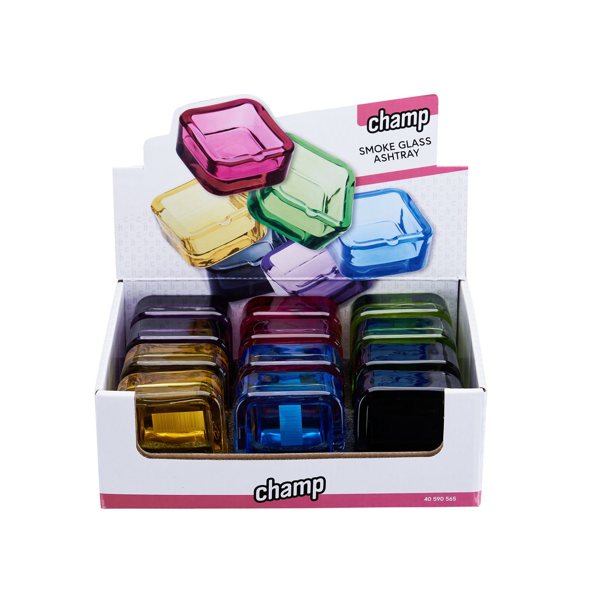 Cenicero de cristal 7,3*7,3cm-DL12