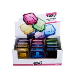 Cenicero de cristal 7,3*7,3cm-DL12