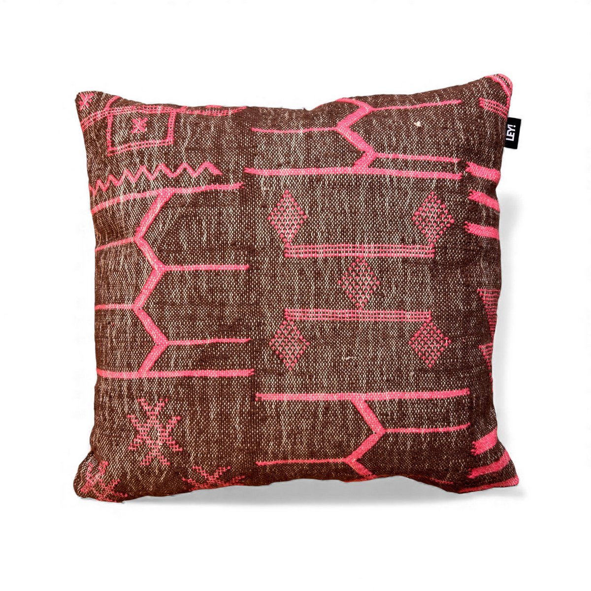 LEI! Kissen - Kleurrijke lijn - Fushia-editie 60x60