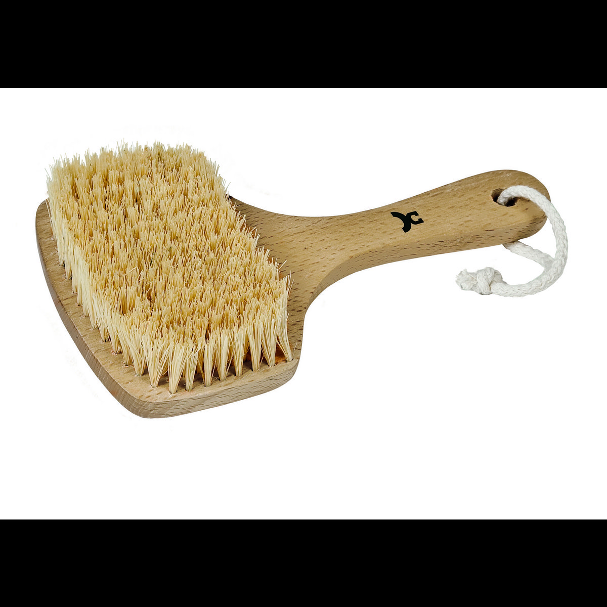 Vegan body brush with coco bristle