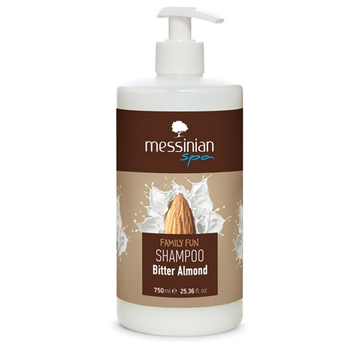 Bittermandel-Shampoo für alle Haartypen Messinian Spa