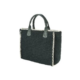SEABREEZE SHOPPER raphia noir