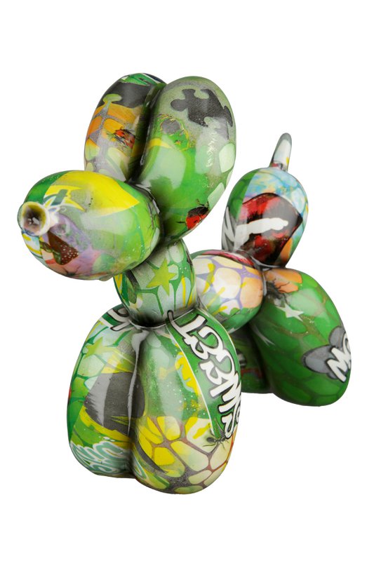 Poly ballon hond Street Art VE 2