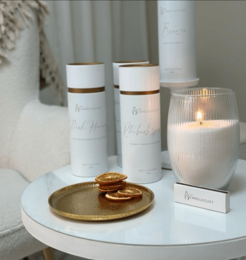 Pulver/ sand/ perle stearinlys gave rør-pulver duftende-650 g-klar til brug boutique premium stearinlys