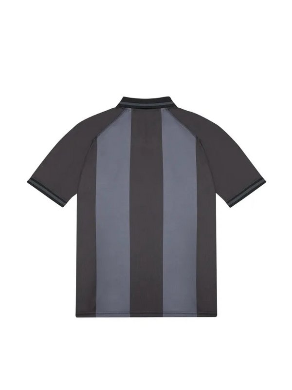 Horda Football Style Recycled Mesh Polo Dark Grey