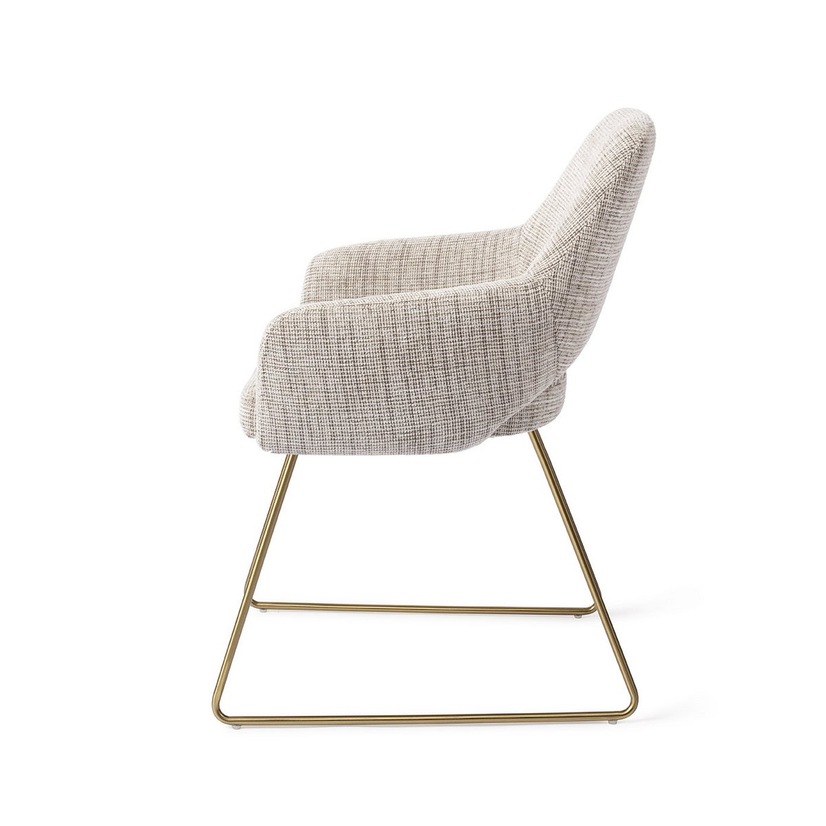 Jesper Home Yanai Dining Chair Slide Gold