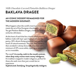 Baklava Dragee – Milk Chocolate Covered Pistachio Baklava Dragee
