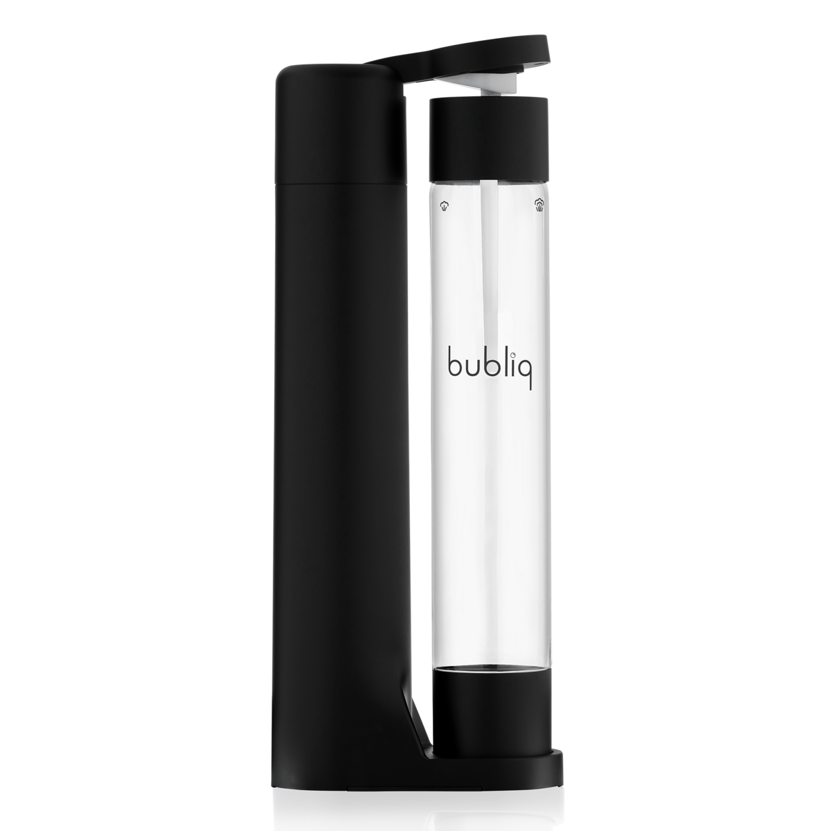 Matte black bubliq drink carbonator