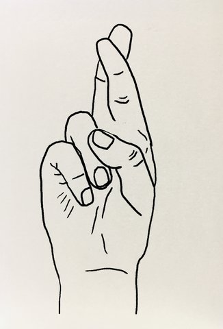 Card Fingers Crossed