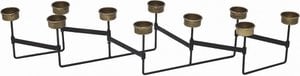 Metal candle holder - Harmonica | 60 cm | Metal tea light holder | Dinner table decoration | Christmas decoration | table christmas decoration | Black