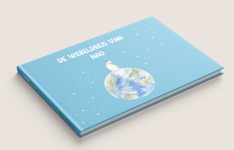Livre pour enfant le tour du monde de Nao voyage sur 5 kontinenter dessins à l'aquarelle modelèle unique
