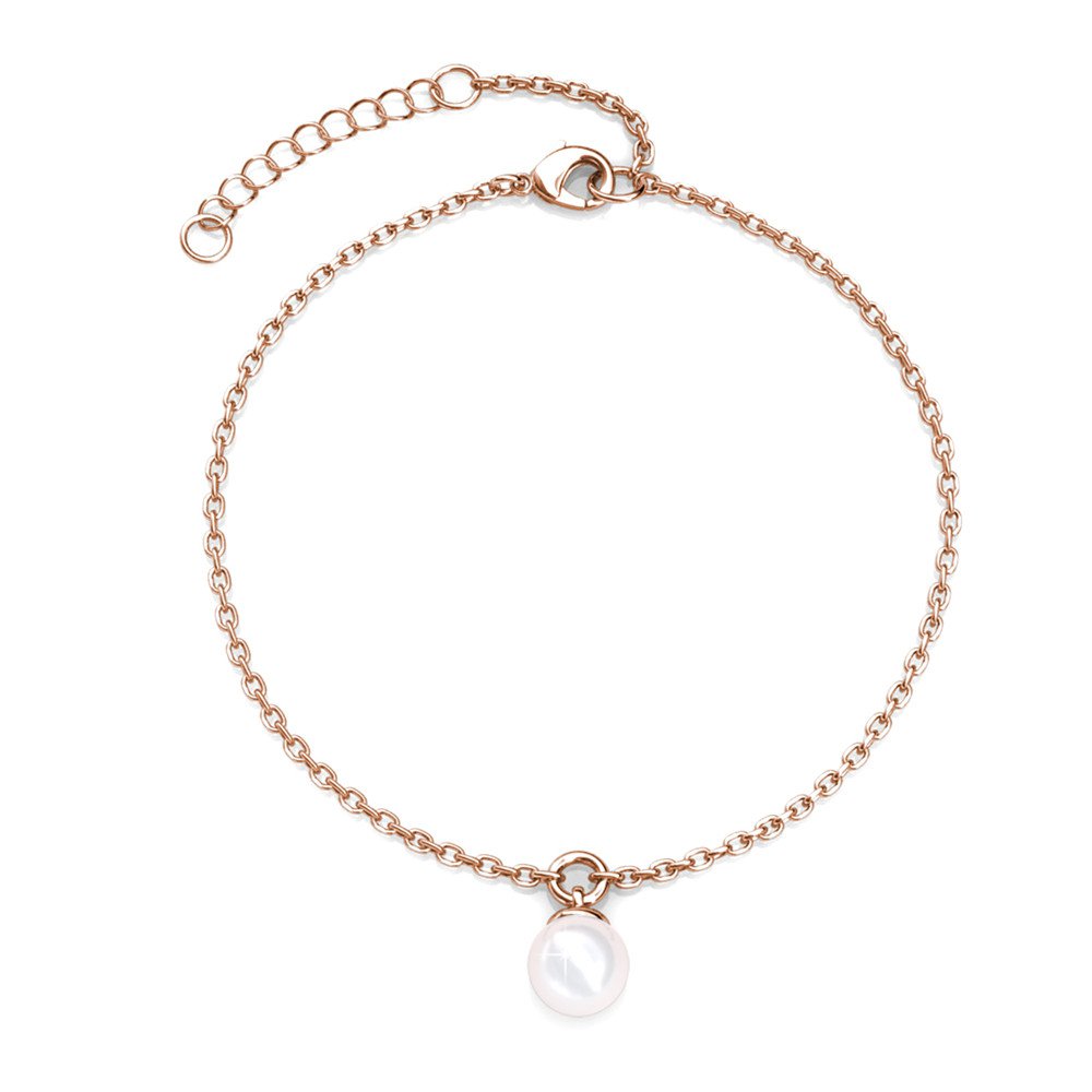 Perlmutt-Trio-Sets – Roségold und Kristall