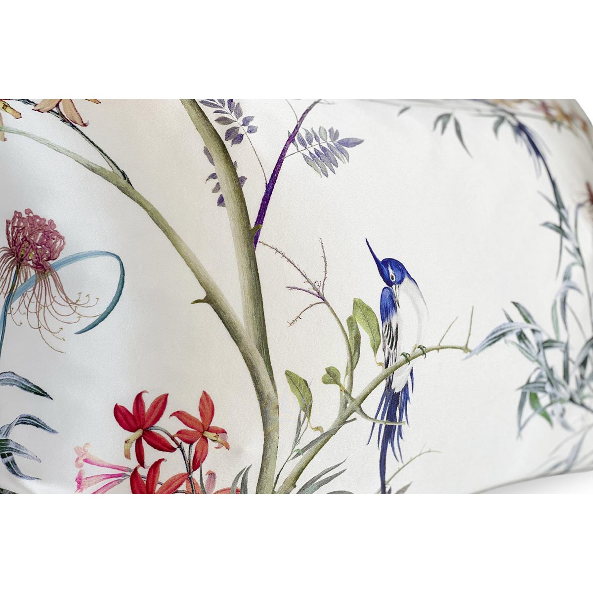 Taie d'oreiller en pure soie Colibri