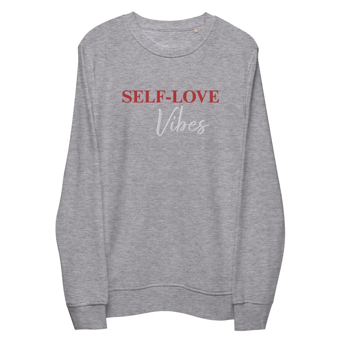 Sweatshirt i økologisk bomuld - Self Love Sweatshirt - Miljøvenlig økologisk bomuld - BRODERI