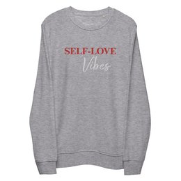 Sweatshirt i økologisk bomuld - Self Love Sweatshirt - Miljøvenlig økologisk bomuld - BRODERI