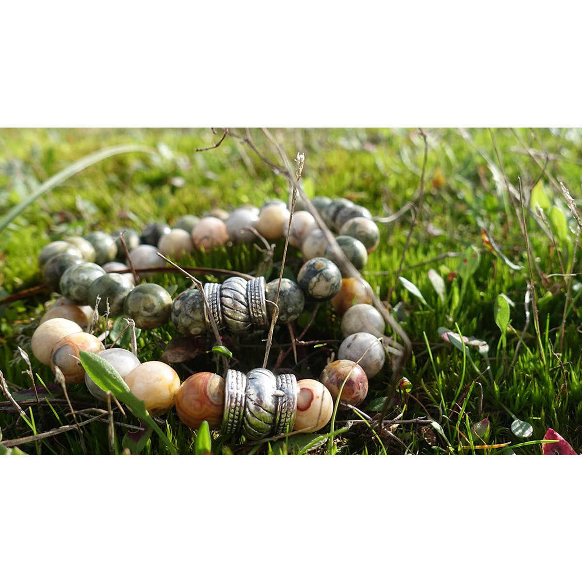 Bali Set Crazy Agate x Rhyolite