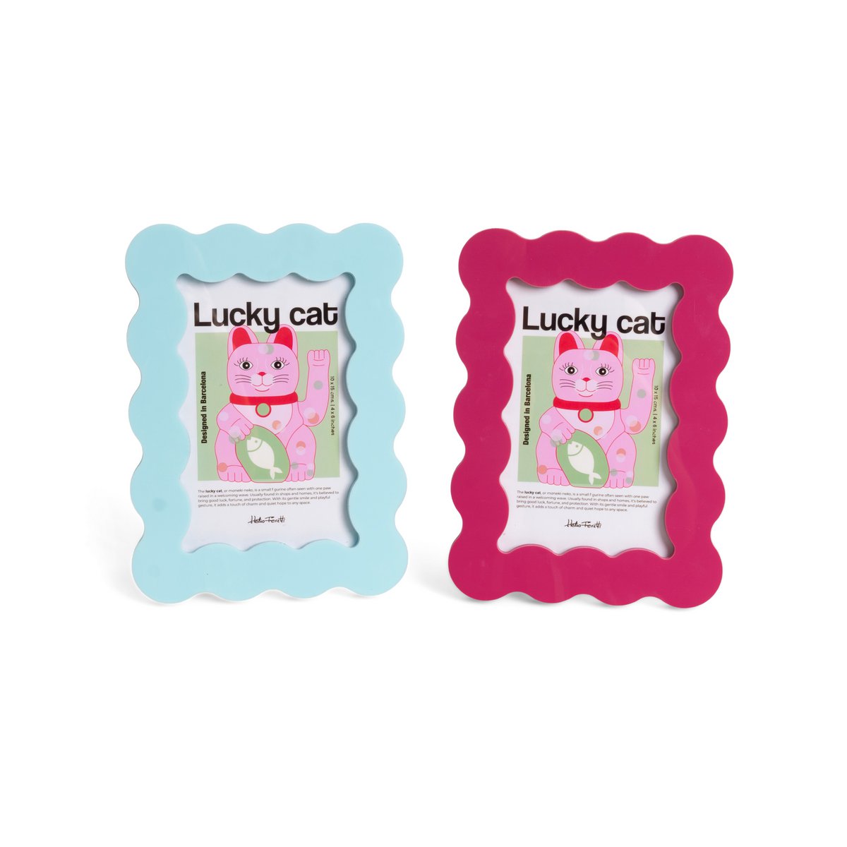 LIGHT BLUE ACRYLIC PETAL PHOTO FRAME (L) HF