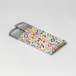 GEOMETRICAL STRIPES III Tyvek® Cardboard Wallet XL / Clutch Wallet