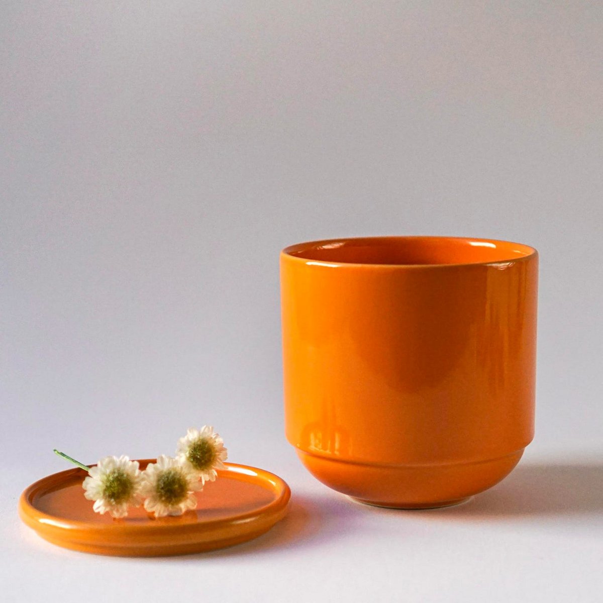 Bowl with lid MoxBowl Mathilde - deep orange - 500ml
