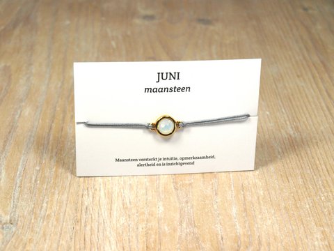 per stuk.Geboortesteen armbandjes swarovski goud