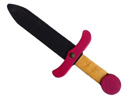 DAGGER SOFTIK GARNET + DRAGON POUCH - ST708FD