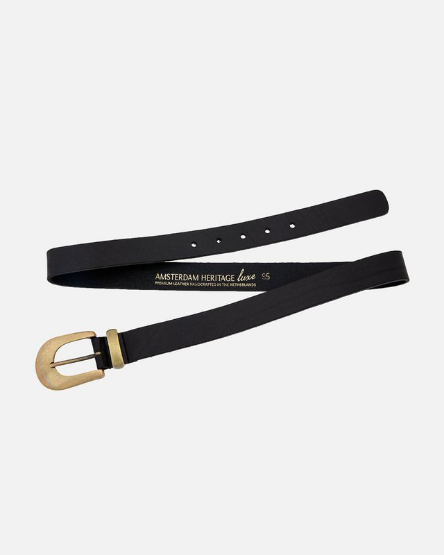 MADE TO ORDER Annie | Classic Belt with Statement Gold Buckle