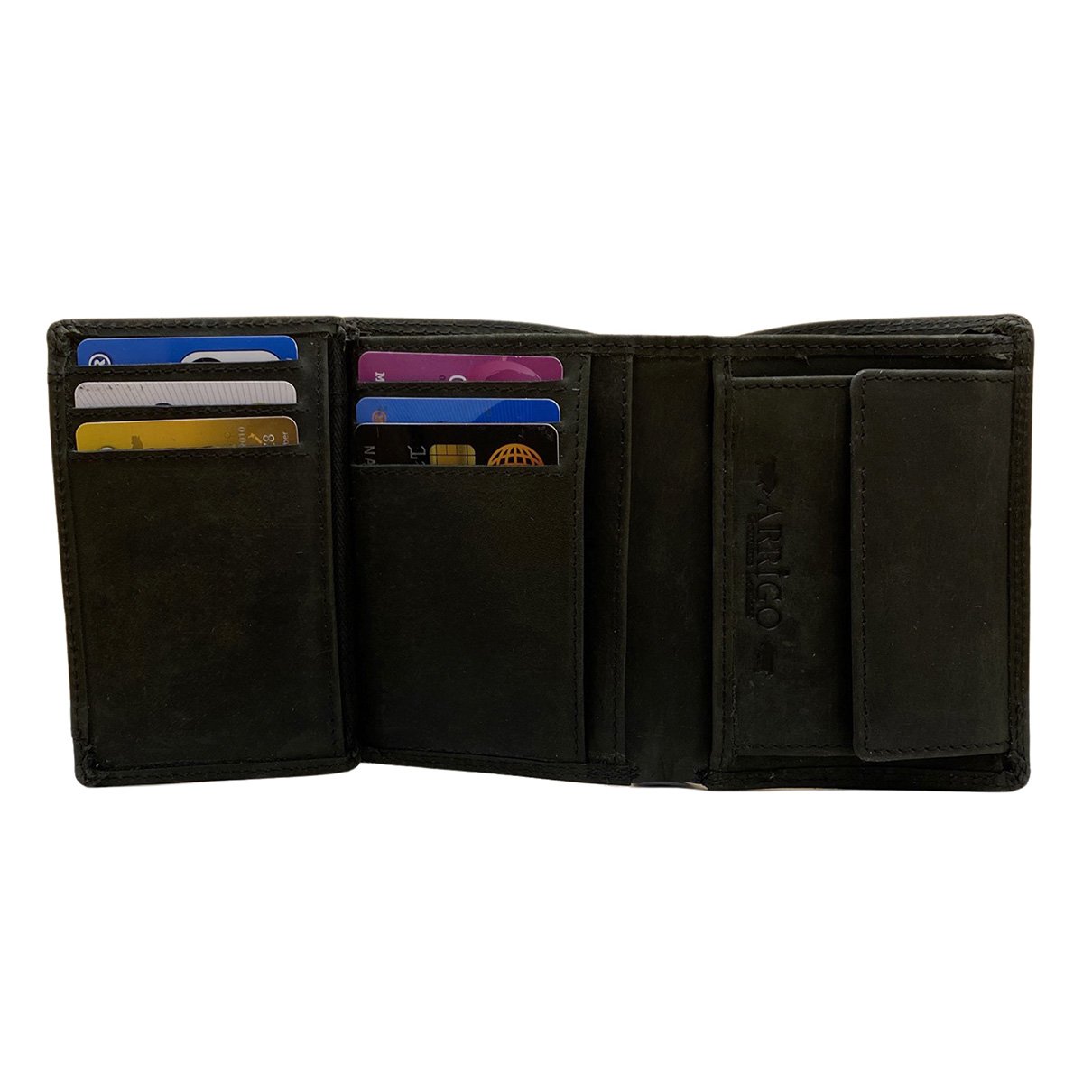 Portfel Męski - Portfel Męski - Arrigo Portfel - Model portfela w 3 kolorach Buffalo Leather