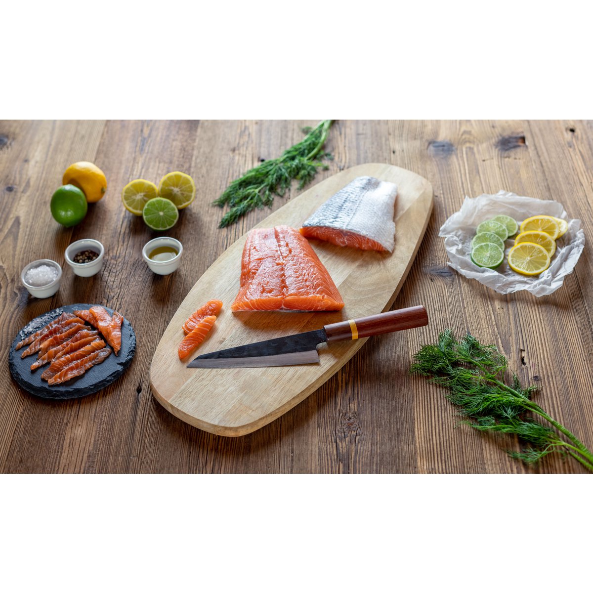 VIET FUSION Couteau de cuisine asiatique ROUGH, longueur de lame 15 cm
