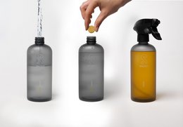 Badreiniger, Flasche und Tablet