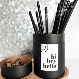 Confezione regalo ciao ehi ciao | Portapenne con coperchio